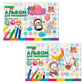 Альбом для рисования Веселые качели А4 20 листов Brauberg Kids 106692 1